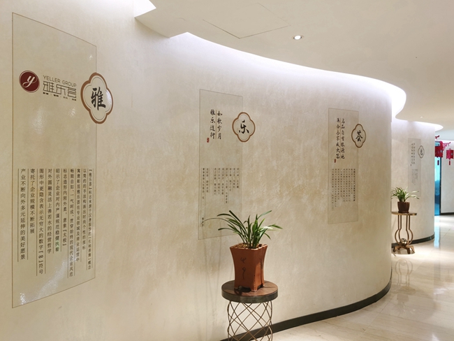 雅乐荟新企业文化墙上线